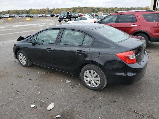 19XFB2F59CE007057 - 2012 HONDA CIVIC LX BLACK photo 2