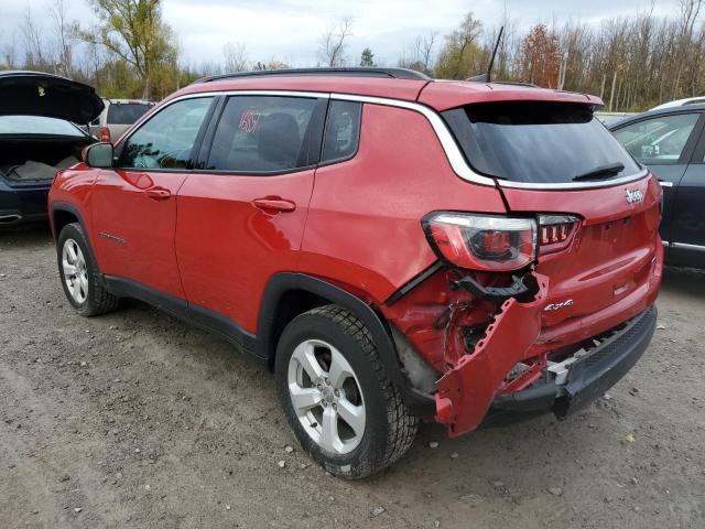 3C4NJDBB7KT792131 - 2019 JEEP COMPASS LATITUDE RED photo 2