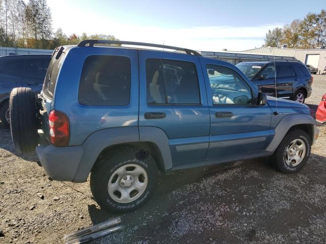 1J4GL48K15W652823 - 2005 JEEP LIBERTY SPORT BLUE photo 3