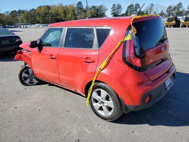 KNDJN2A27K7662525 - 2019 KIA SOUL RED photo 2