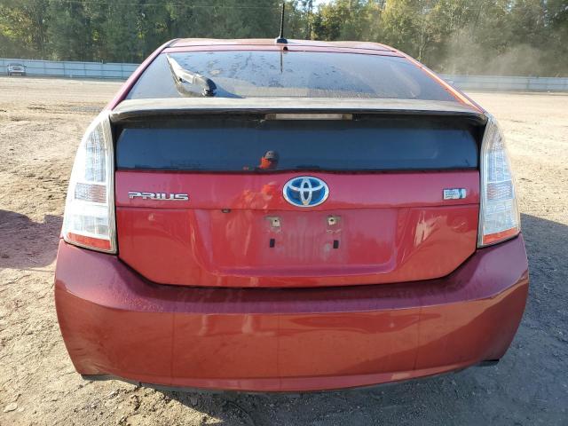 JTDKN3DUXA0103985 - 2010 TOYOTA PRIUS RED photo 6