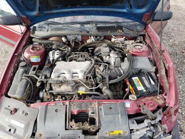 1G1LD55MXRY258642 - 1994 CHEVROLET CORSICA MAROON photo 11