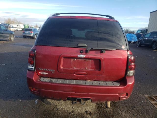 1GNDT13S572158822 - 2007 CHEVROLET TRAILBLAZE LS RED photo 6