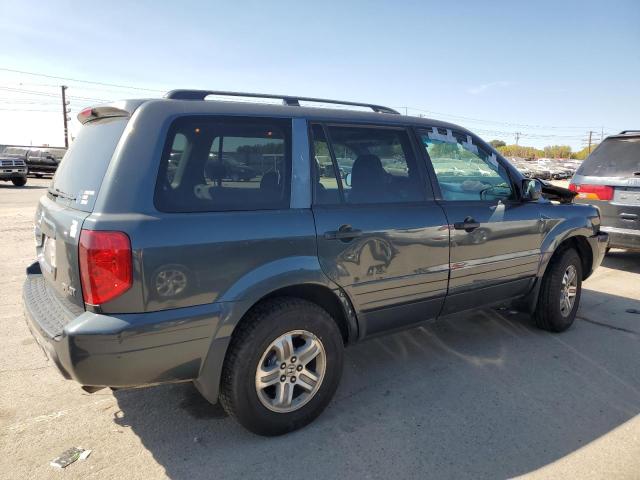 2HKYF18734H587067 - 2004 HONDA PILOT EXL GRAY photo 3