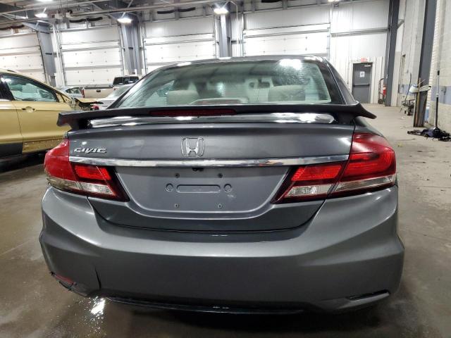 19XFB2F58DE075755 - 2013 HONDA CIVIC LX GRAY photo 6