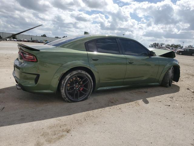 2C3CDXGJ0MH553679 - 2021 DODGE CHARGER SCAT PACK GREEN photo 3