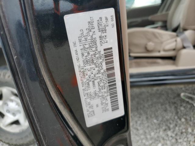 5TBBN44154S434205 - 2004 TOYOTA TUNDRA ACCESS CAB SR5 BLACK photo 12