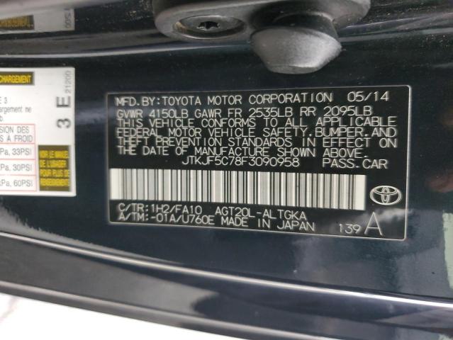 JTKJF5C78F3090958 - 2015 TOYOTA SCION TC ლურჯი ფოტო 12