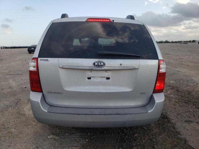 KNDMB233176159954 - 2007 KIA SEDONA EX SILVER photo 6