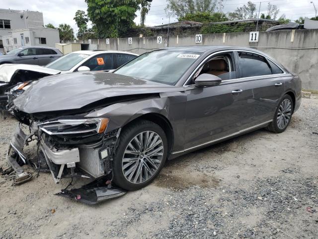 WAU8DAF83KN013709 - 2019 AUDI A8 L GRAY photo 1