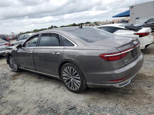 WAU8DAF83KN013709 - 2019 AUDI A8 L GRAY photo 2