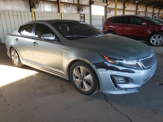 KNAGN4AD3E5066087 - 2014 KIA OPTIMA HYBRID BLUE photo 4