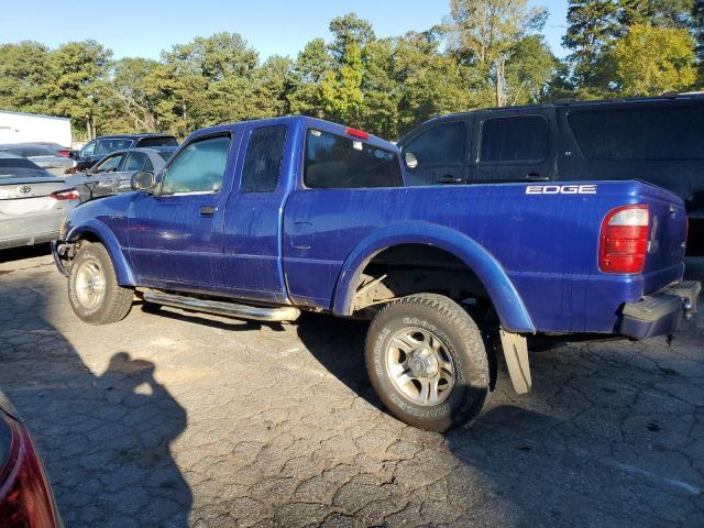 1FTYR44U54PA10923 - 2004 FORD RANGER SUPER CAB BLUE photo 2