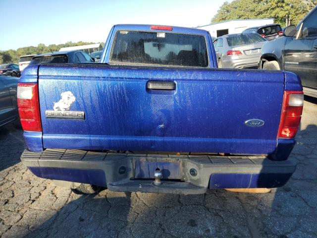 1FTYR44U54PA10923 - 2004 FORD RANGER SUPER CAB BLUE photo 6