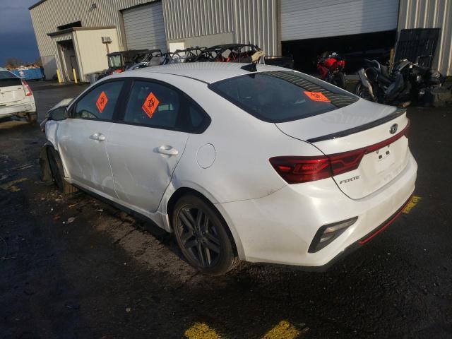 3KPF34AD3ME413036 - 2021 KIA FORTE GT LINE WHITE photo 2