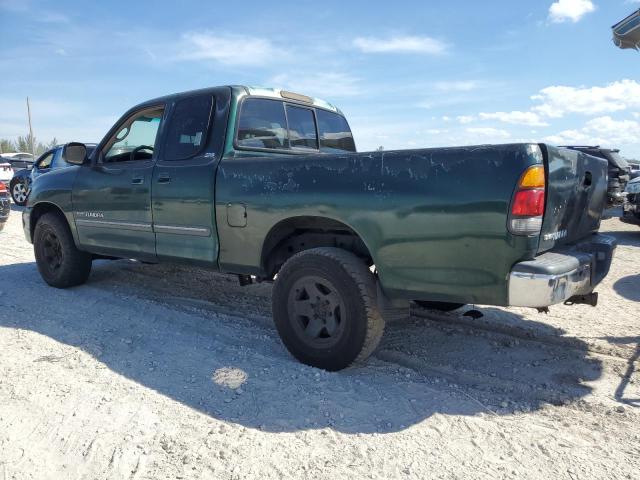 5TBRT34143S368095 - 2003 TOYOTA TUNDRA ACCESS CAB SR5 GREEN photo 2