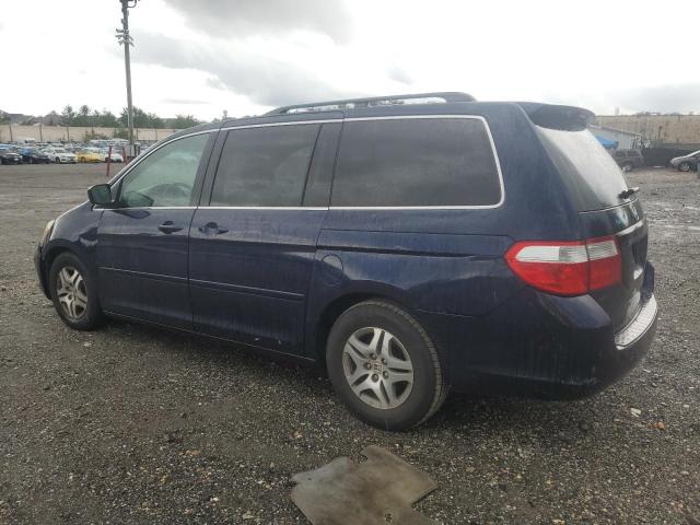 5FNRL38436B117752 - 2006 HONDA ODYSSEY EX BLUE photo 2