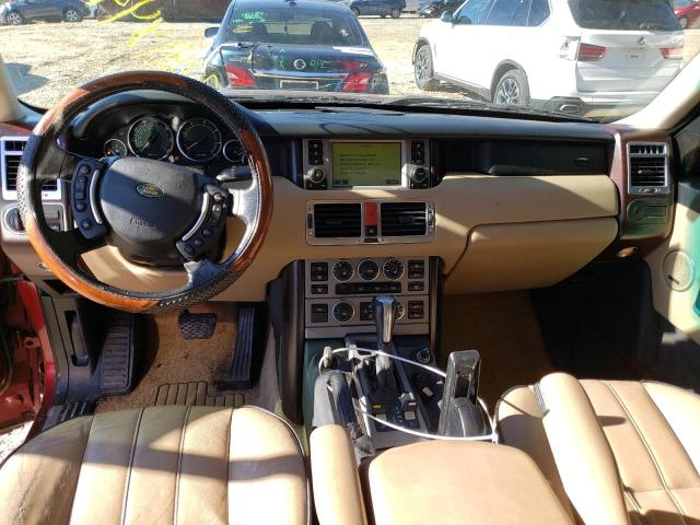 SALME114X5A190345 - 2005 LAND ROVER RANGE ROVE HSE BURGUNDY photo 8