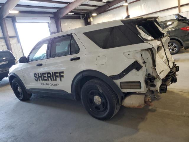 1FM5K8AB1MGB53977 - 2021 FORD EXPLORER POLICE INTERCEPTOR Weiß Foto 2