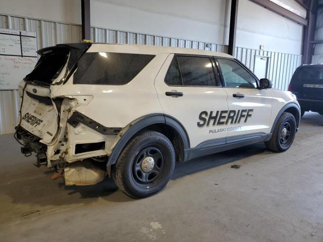 1FM5K8AB1MGB53977 - 2021 FORD EXPLORER POLICE INTERCEPTOR Weiß Foto 3
