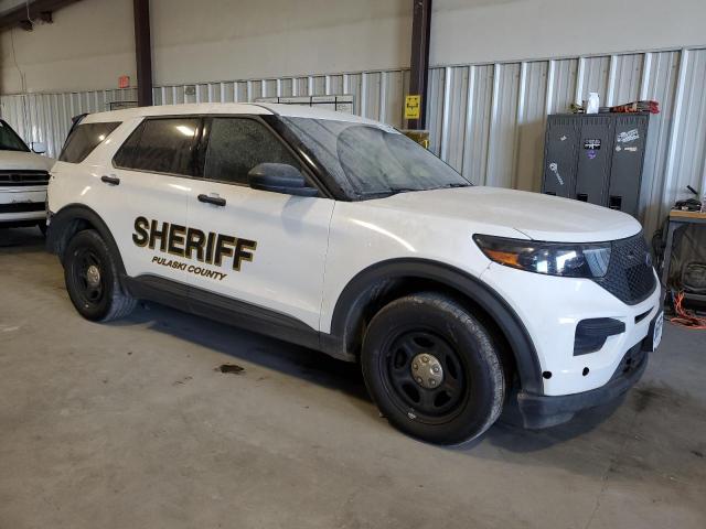 1FM5K8AB1MGB53977 - 2021 FORD EXPLORER POLICE INTERCEPTOR Weiß Foto 4