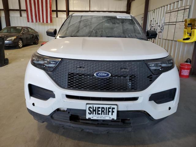 1FM5K8AB1MGB53977 - 2021 FORD EXPLORER POLICE INTERCEPTOR Weiß Foto 5