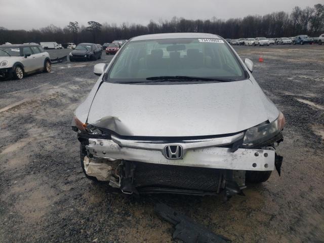 2HGFB2F53CH557926 - 2012 HONDA CIVIC LX SILVER photo 5