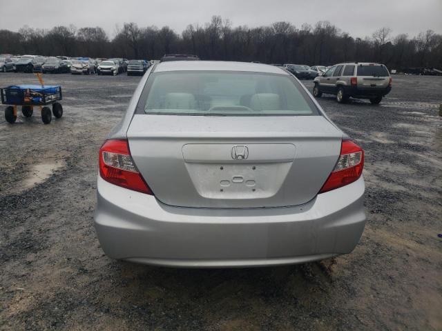 2HGFB2F53CH557926 - 2012 HONDA CIVIC LX SILVER photo 6