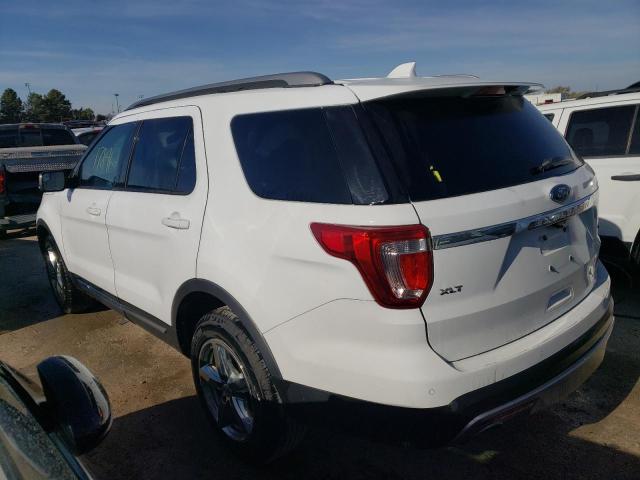 1FM5K8D82GGB53619 - 2016 FORD EXPLORER XLT WHITE photo 2