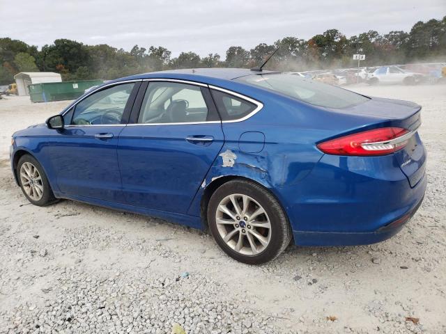 3FA6P0HD7HR305073 - 2017 FORD FUSION SE BLUE photo 2