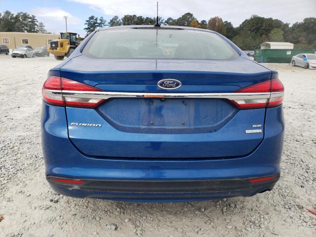 3FA6P0HD7HR305073 - 2017 FORD FUSION SE BLUE photo 6