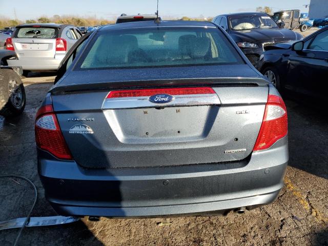 3FAHP0JG3BR241232 - 2011 FORD FUSION SEL BLUE photo 6