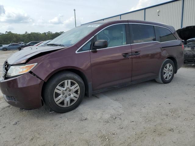 5FNRL5H2XCB072671 - 2012 HONDA ODYSSEY LX BURGUNDY photo 1