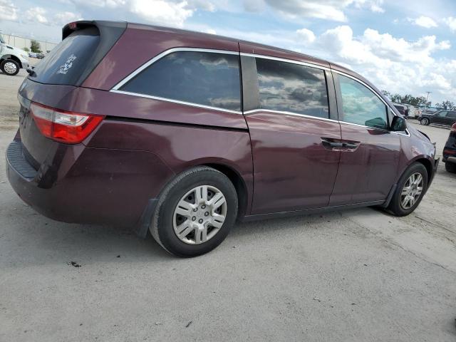 5FNRL5H2XCB072671 - 2012 HONDA ODYSSEY LX BURGUNDY photo 3