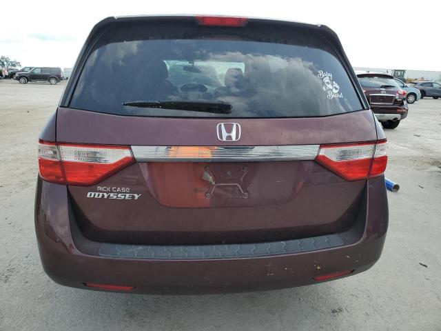 5FNRL5H2XCB072671 - 2012 HONDA ODYSSEY LX BURGUNDY photo 6