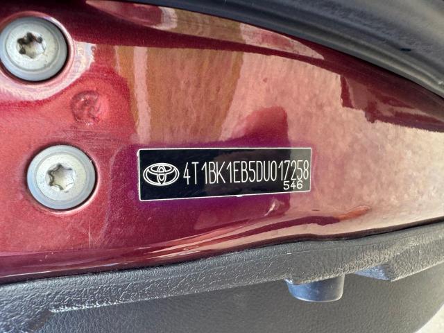 4T1BK1EB5DU017258 - 2013 TOYOTA AVALON BASE 栗色 照片 10