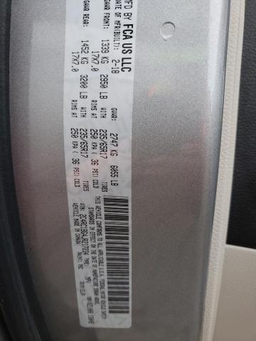 2C4RC1BG4JR217234 - 2018 CHRYSLER PACIFICA TOURING L SILVER photo 13