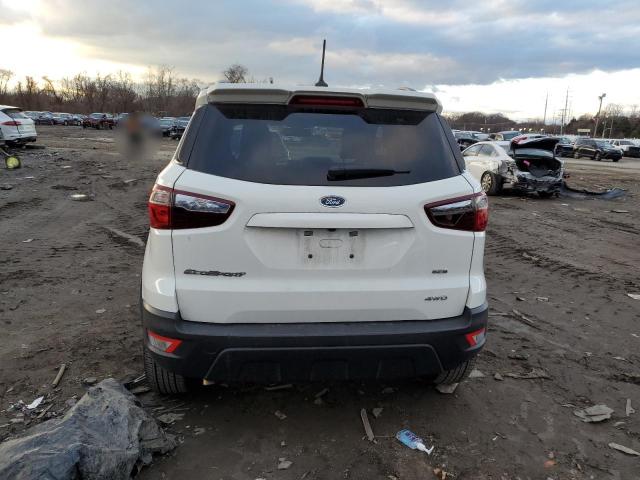 MAJ6S3JL9LC338536 - 2020 FORD ECOSPORT SES WHITE photo 6