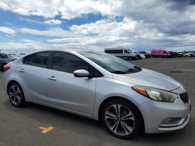 KNAFX4A87F5284043 - 2015 KIA FORTE EX SILVER photo 4