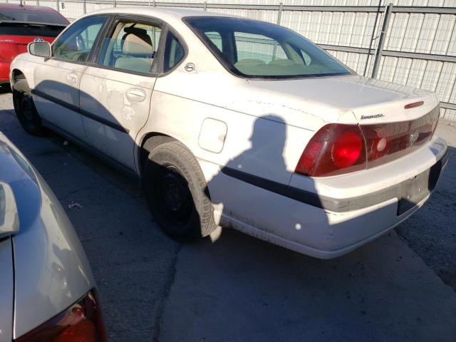 2G1WF55K129190182 - 2002 CHEVROLET IMPALA WHITE photo 2