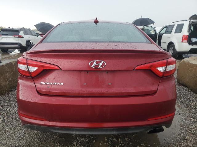 5NPE24AF8FH138455 - 2015 HYUNDAI SONATA SE RED photo 6