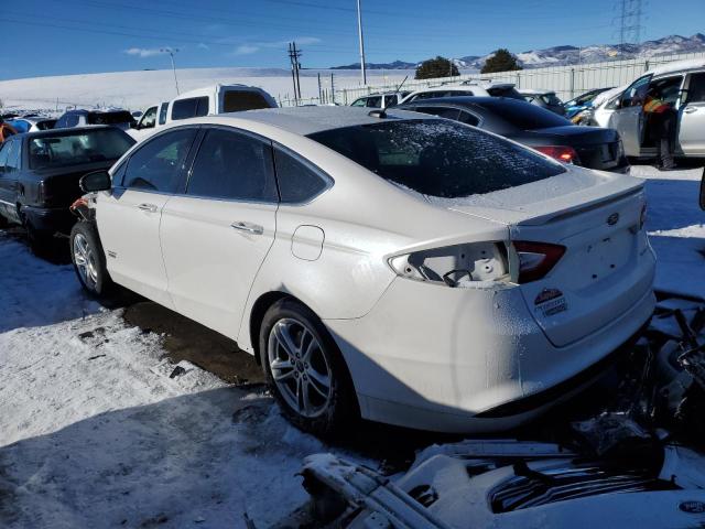 3FA6P0SU4FR280672 - 2015 FORD FUSION TITANIUM PHEV WHITE photo 2