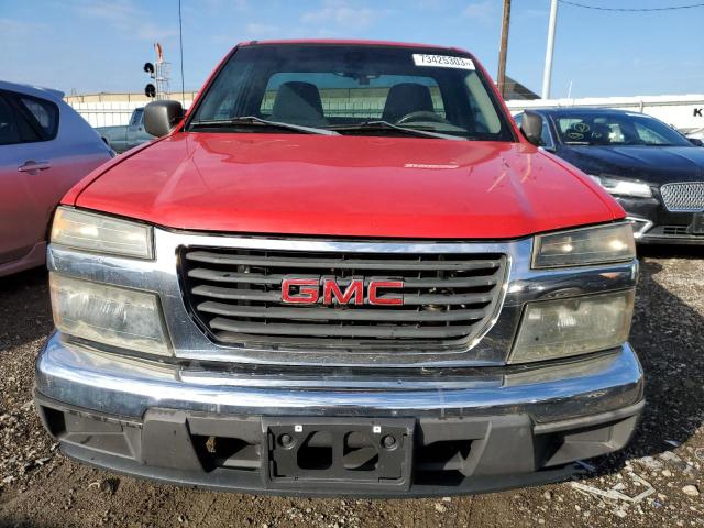 1GTCS146548177887 - 2004 GMC CANYON RED photo 5