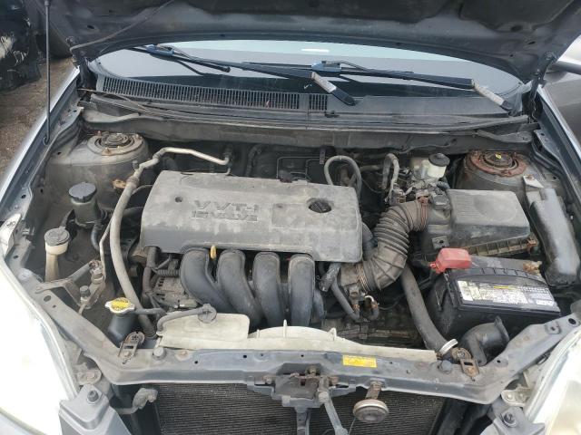 2T1KR32E67C642165 - 2007 TOYOTA COROLLA MA XR GRAY photo 11