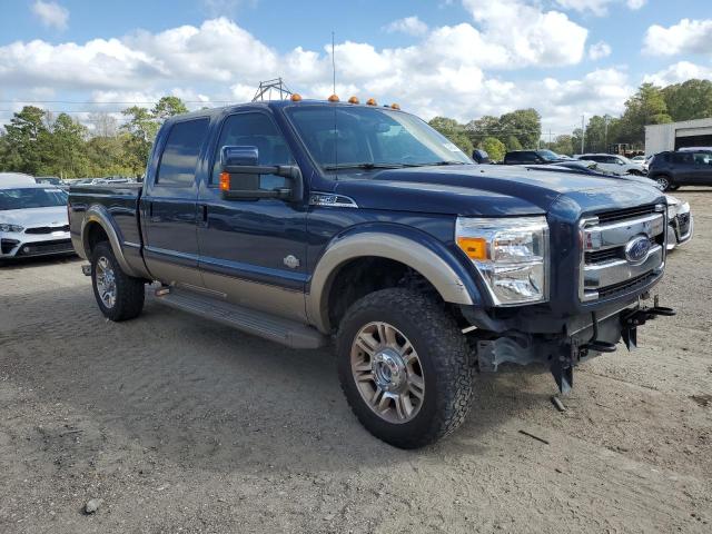 1FT7W2BT0EEA83620 - 2014 FORD F250 SUPER DUTY BLUE photo 4