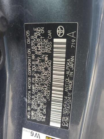 JTKDE177260068040 - 2006 TOYOTA SCION TC 黑色 照片 13