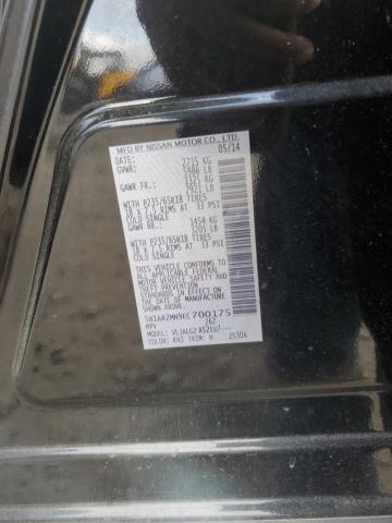 5N1AR2MN9EC700175 - 2014 NISSAN PATHFINDER S BLACK photo 14