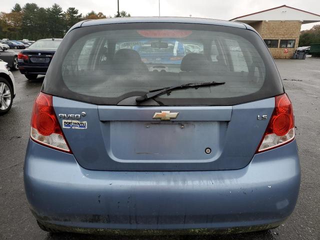 KL1TD66627B789936 - 2007 CHEVROLET AVEO BASE BLUE photo 6