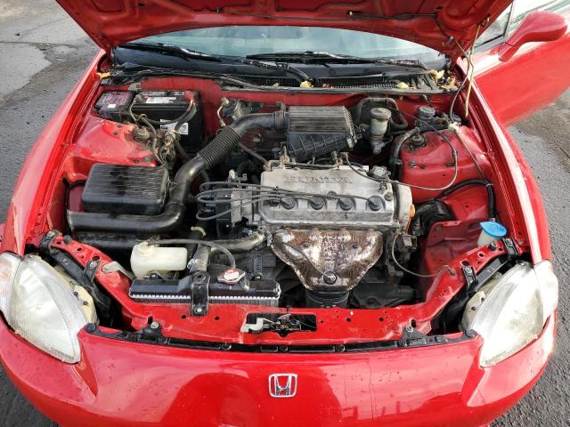 JHMEH6143VS003925 - 1997 HONDA CIVIC DEL SOL S RED photo 11