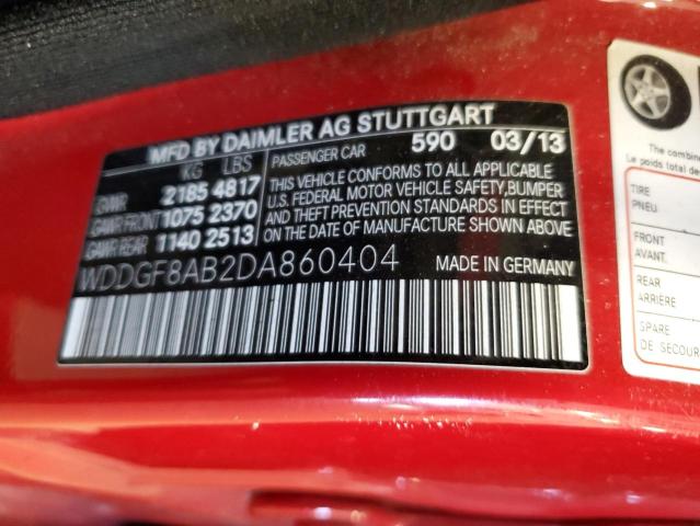 WDDGF8AB2DA860404 - 2013 MERCEDES-BENZ C 300 4MATIC RED photo 13